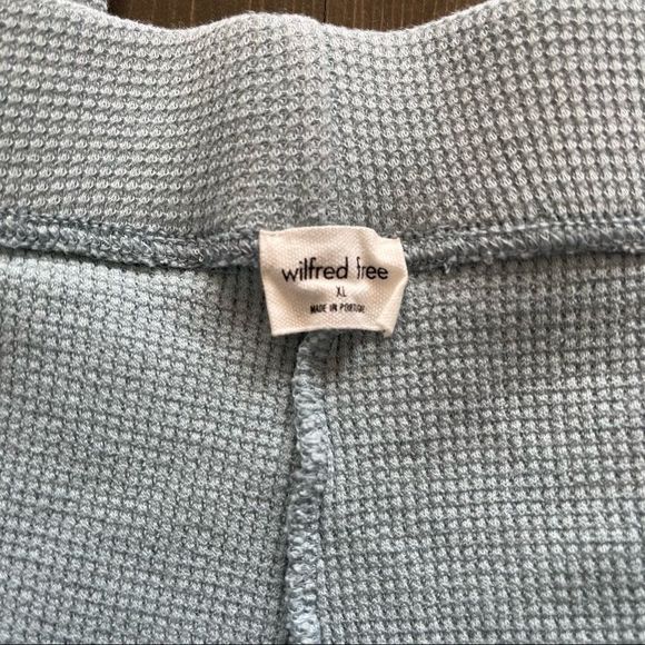 Wilfred Parker Pant Waffle Knit Organic Cotton Lounge Pants in Dream Blue XL - Picture 7 of 7